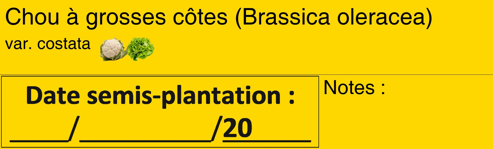 Étiquette de : Brassica oleracea var. costata - format c - style noire21basique_basique_basiquehel avec comestibilité simplifiée