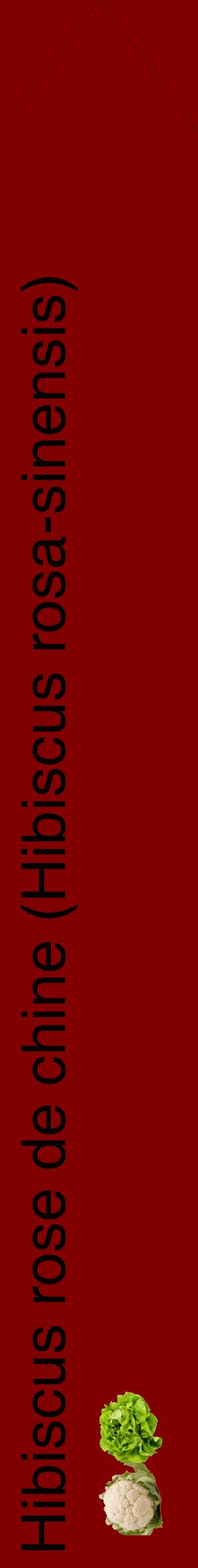 Étiquette de : Hibiscus rosa-sinensis - format c - style noire29_simplehel avec comestibilité simplifiée