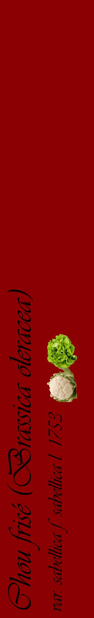 Étiquette de : Brassica oleracea var. sabellica f. sabellica l. 1753 - format c - style noire34_basiqueviv avec comestibilité simplifiée