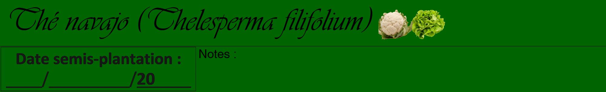 Étiquette de : Thelesperma filifolium - format a - style noire8viv avec comestibilité simplifiée