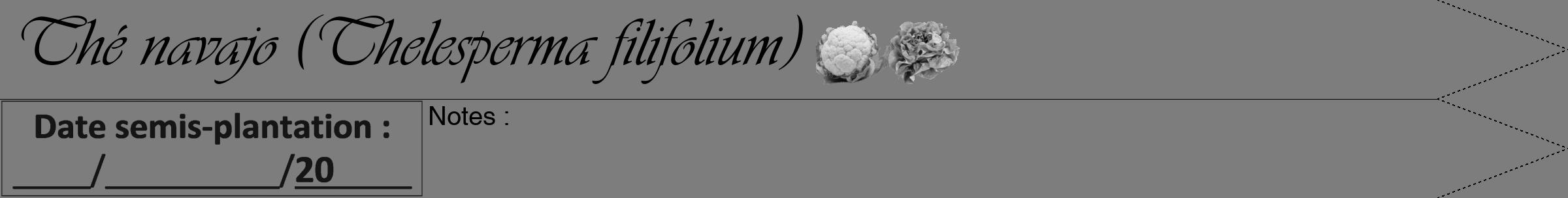 Étiquette de : Thelesperma filifolium - format b - style noire35viv avec comestibilité simplifiée