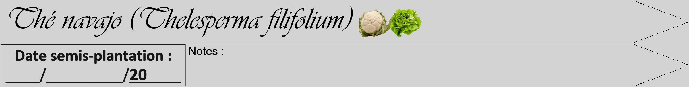 Étiquette de : Thelesperma filifolium - format b - style noire56viv avec comestibilité simplifiée