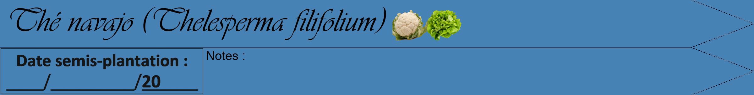 Étiquette de : Thelesperma filifolium - format b - style noire5viv avec comestibilité simplifiée