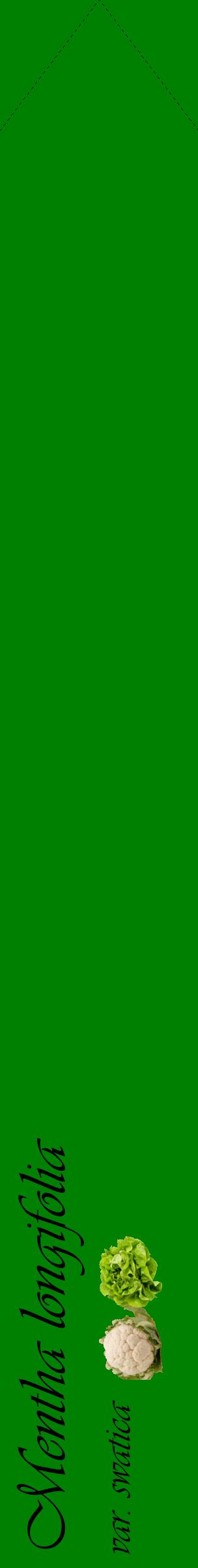 Étiquette de : Mentha longifolia var. swatica - format c - style noire9_simpleviv avec comestibilité simplifiée