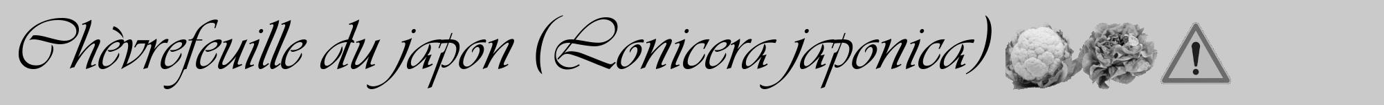 Étiquette de : Lonicera japonica - format a - style noire21viv avec comestibilité simplifiée