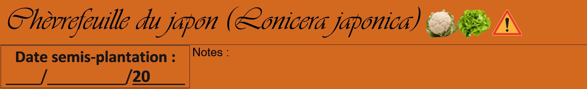 Étiquette de : Lonicera japonica - format a - style noire31viv avec comestibilité simplifiée