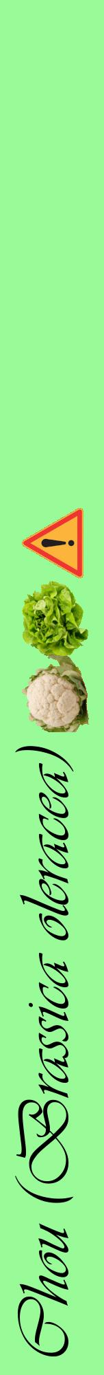 Étiquette de : Brassica oleracea - format a - style noire14viv avec comestibilité simplifiée