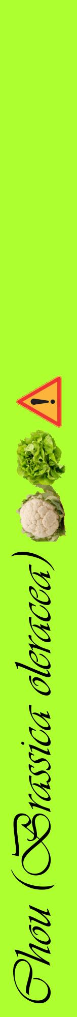 Étiquette de : Brassica oleracea - format a - style noire17viv avec comestibilité simplifiée
