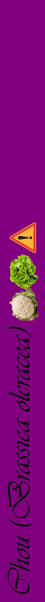 Étiquette de : Brassica oleracea - format a - style noire46viv avec comestibilité simplifiée