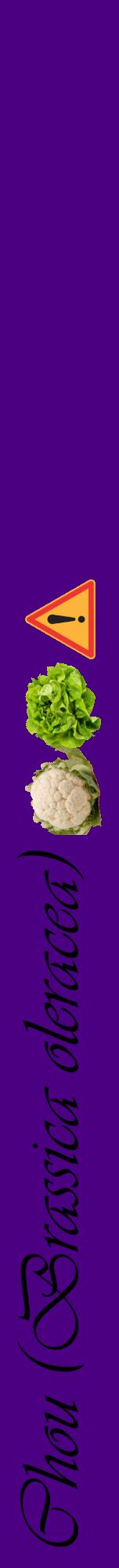 Étiquette de : Brassica oleracea - format a - style noire47viv avec comestibilité simplifiée