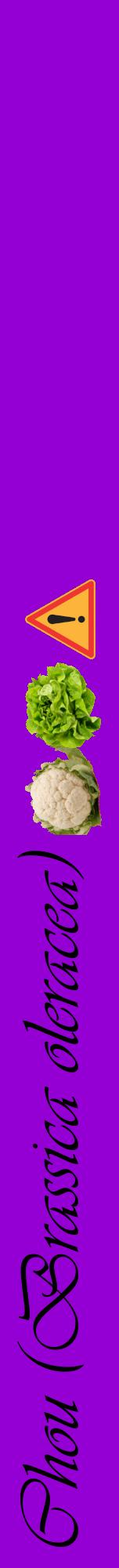 Étiquette de : Brassica oleracea - format a - style noire48viv avec comestibilité simplifiée