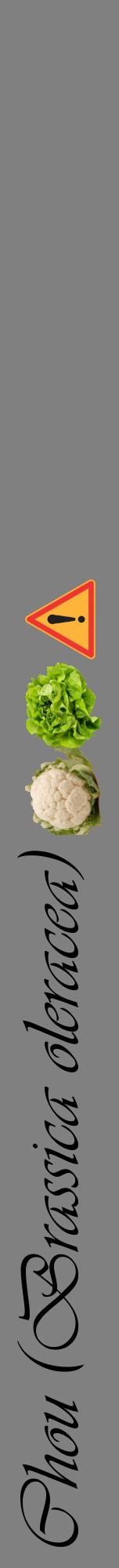 Étiquette de : Brassica oleracea - format a - style noire57viv avec comestibilité simplifiée