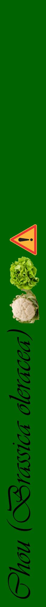 Étiquette de : Brassica oleracea - format a - style noire8viv avec comestibilité simplifiée