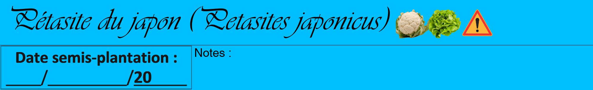 Étiquette de : Petasites japonicus - format a - style noire2viv avec comestibilité simplifiée