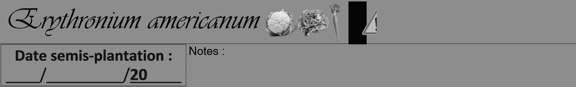 Étiquette de : Erythronium americanum - format a - style noire2viv avec comestibilité simplifiée