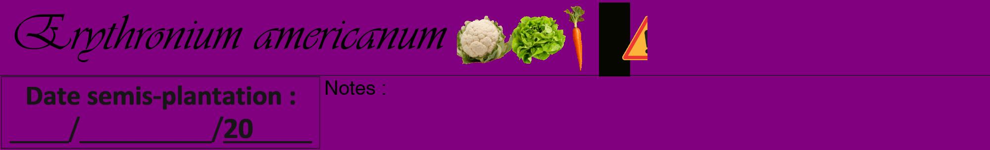 Étiquette de : Erythronium americanum - format a - style noire46viv avec comestibilité simplifiée