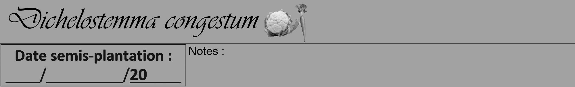 Étiquette de : Dichelostemma congestum - format a - style noire38viv avec comestibilité simplifiée