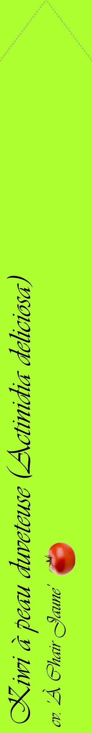 Étiquette de : Actinidia deliciosa cv. 'À Chair Jaune' - format c - style noire17_simpleviv avec comestibilité simplifiée