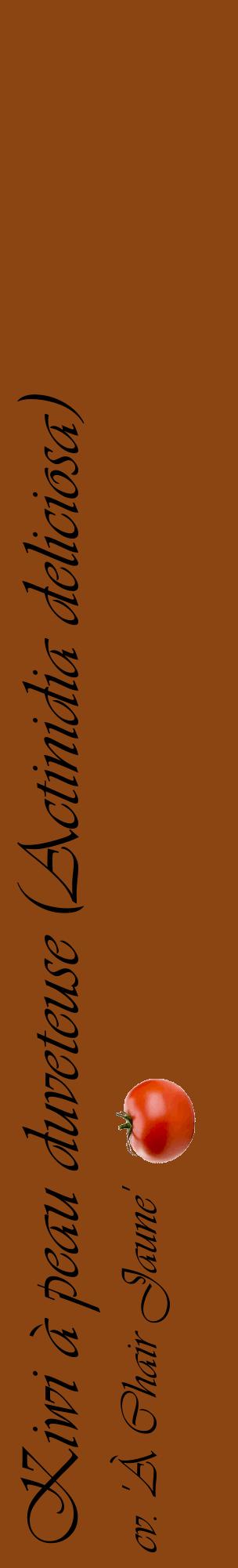Étiquette de : Actinidia deliciosa cv. 'À Chair Jaune' - format c - style noire30_basiqueviv avec comestibilité simplifiée