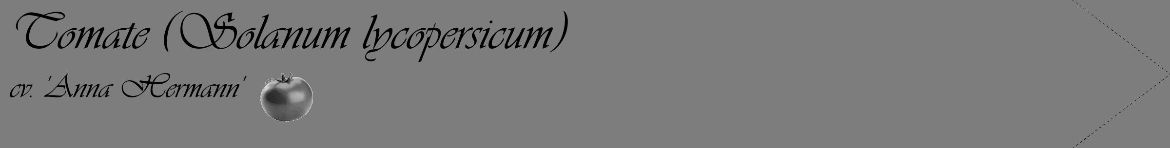 Étiquette de : Solanum lycopersicum cv. 'Anna Hermann' - format c - style noire35_simple_simpleviv avec comestibilité simplifiée