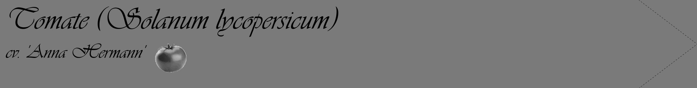 Étiquette de : Solanum lycopersicum cv. 'Anna Hermann' - format c - style noire3_simple_simpleviv avec comestibilité simplifiée