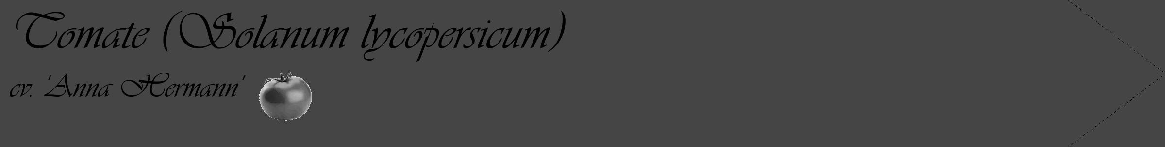 Étiquette de : Solanum lycopersicum cv. 'Anna Hermann' - format c - style noire58_simple_simpleviv avec comestibilité simplifiée
