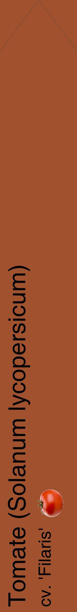 Étiquette de : Solanum lycopersicum cv. 'Filaris' - format c - style noire32_simplehel avec comestibilité simplifiée