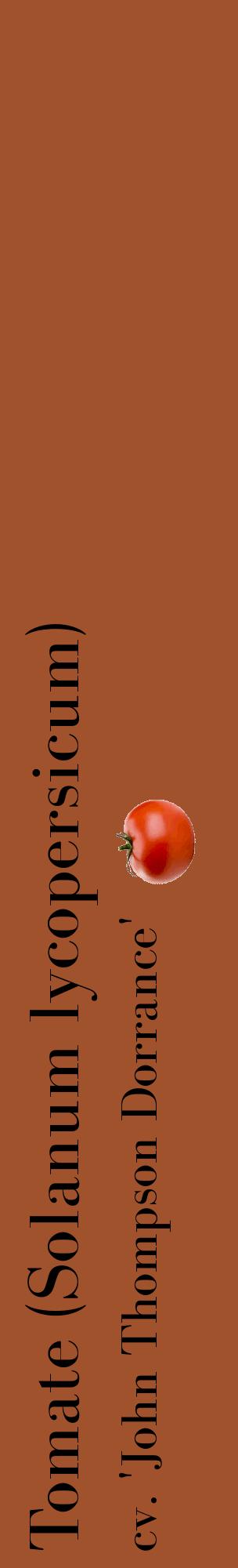 Étiquette de : Solanum lycopersicum cv. 'John Thompson Dorrance' - format c - style noire32_basiquebod avec comestibilité simplifiée