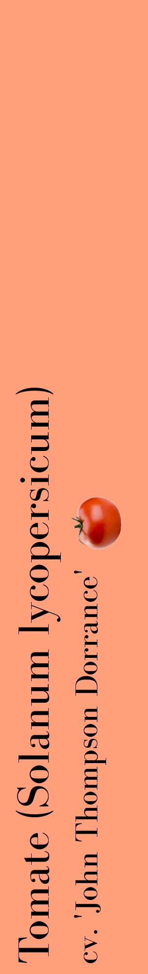 Étiquette de : Solanum lycopersicum cv. 'John Thompson Dorrance' - format c - style noire39_basiquebod avec comestibilité simplifiée