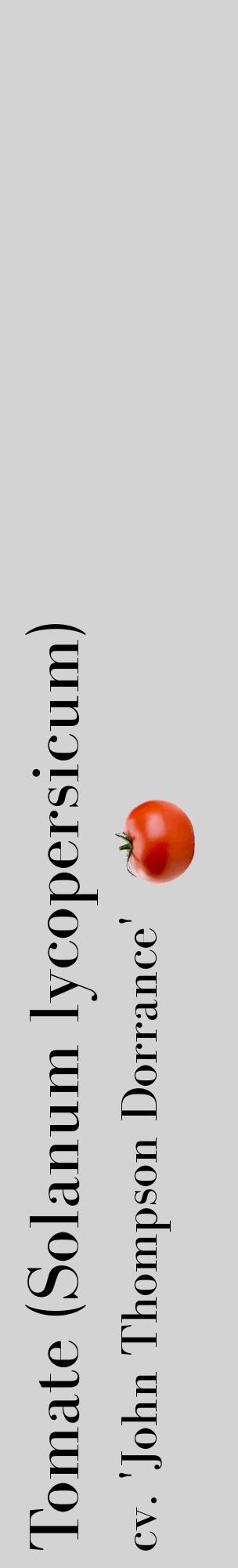 Étiquette de : Solanum lycopersicum cv. 'John Thompson Dorrance' - format c - style noire56_basiquebod avec comestibilité simplifiée