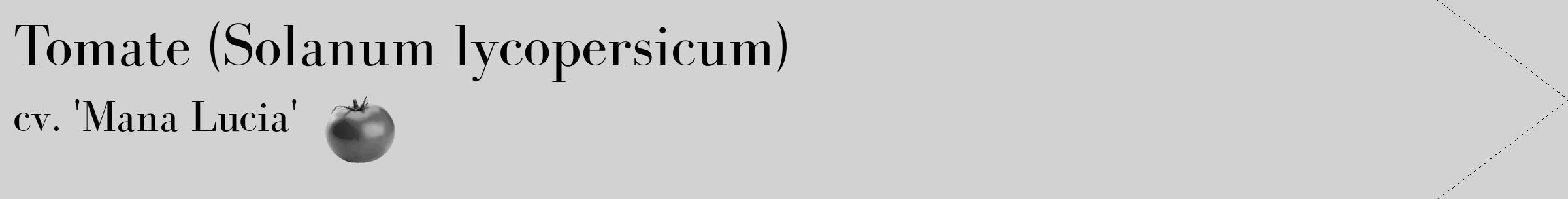 Étiquette de : Solanum lycopersicum cv. 'Mana Lucia' - format c - style noire14simple_simple_simplebod avec comestibilité simplifiée