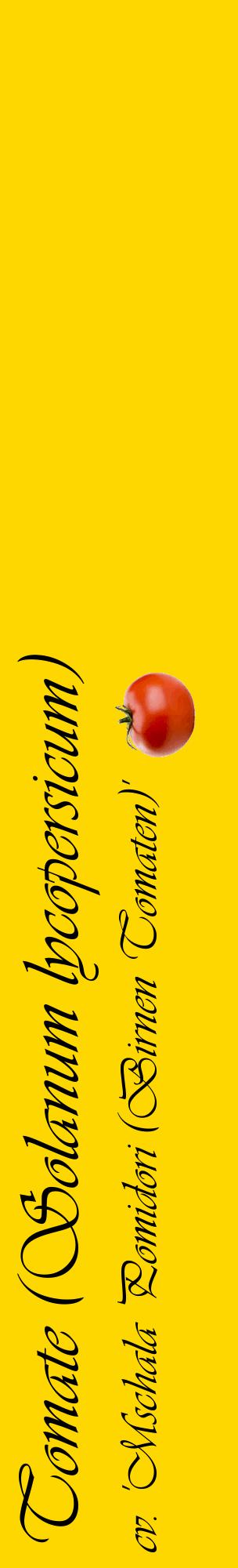 Étiquette de : Solanum lycopersicum cv. 'Mschala Pomidori (Birnen Tomaten)' - format c - style noire21_basiqueviv avec comestibilité simplifiée