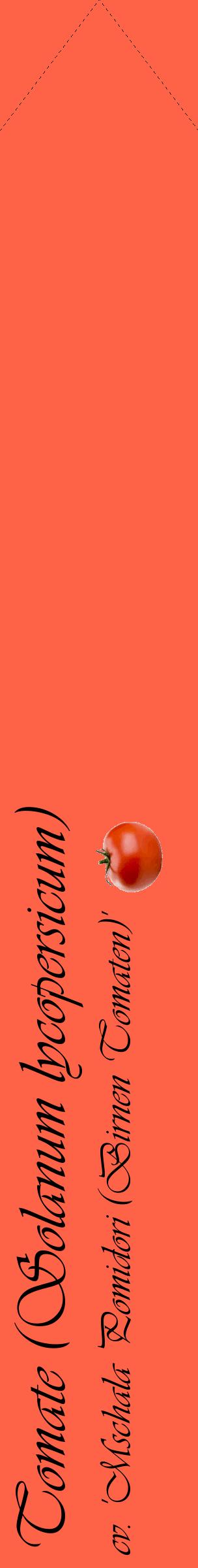Étiquette de : Solanum lycopersicum cv. 'Mschala Pomidori (Birnen Tomaten)' - format c - style noire25_simpleviv avec comestibilité simplifiée