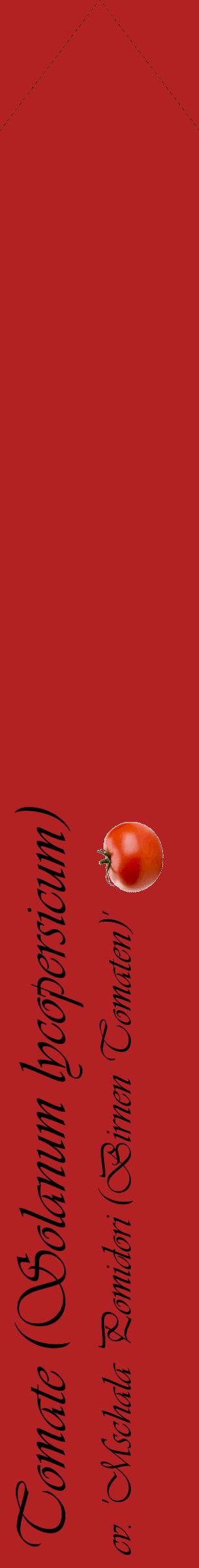 Étiquette de : Solanum lycopersicum cv. 'Mschala Pomidori (Birnen Tomaten)' - format c - style noire28_simpleviv avec comestibilité simplifiée