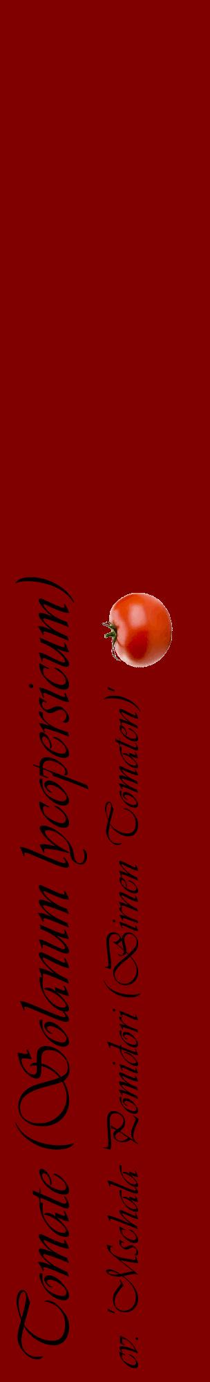 Étiquette de : Solanum lycopersicum cv. 'Mschala Pomidori (Birnen Tomaten)' - format c - style noire29_basiqueviv avec comestibilité simplifiée