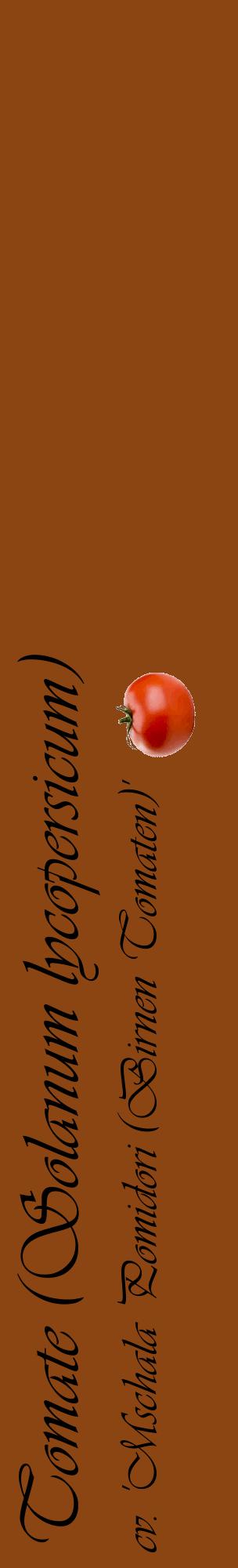 Étiquette de : Solanum lycopersicum cv. 'Mschala Pomidori (Birnen Tomaten)' - format c - style noire30_basiqueviv avec comestibilité simplifiée
