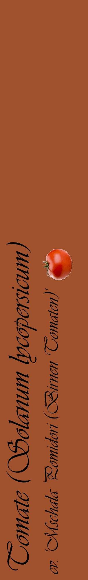 Étiquette de : Solanum lycopersicum cv. 'Mschala Pomidori (Birnen Tomaten)' - format c - style noire32_basiqueviv avec comestibilité simplifiée