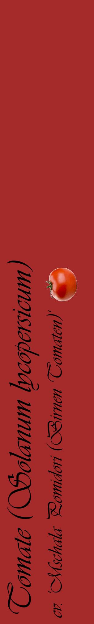 Étiquette de : Solanum lycopersicum cv. 'Mschala Pomidori (Birnen Tomaten)' - format c - style noire33_basiqueviv avec comestibilité simplifiée