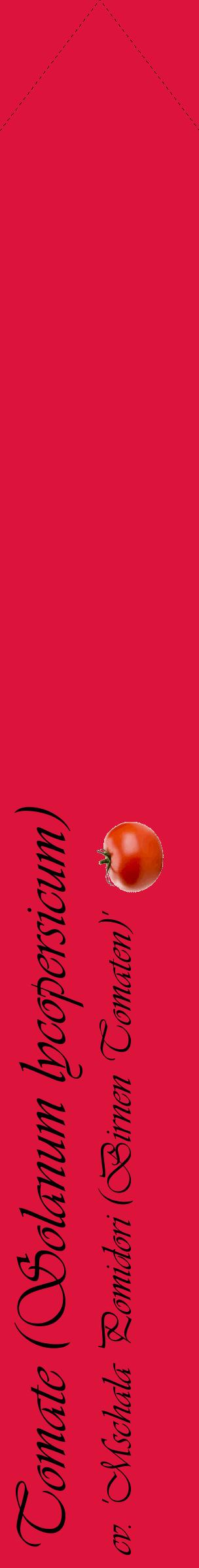 Étiquette de : Solanum lycopersicum cv. 'Mschala Pomidori (Birnen Tomaten)' - format c - style noire36_simpleviv avec comestibilité simplifiée