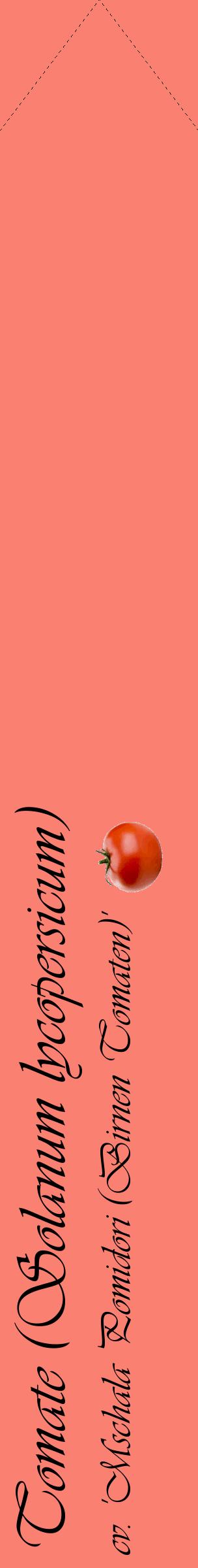 Étiquette de : Solanum lycopersicum cv. 'Mschala Pomidori (Birnen Tomaten)' - format c - style noire38_simpleviv avec comestibilité simplifiée