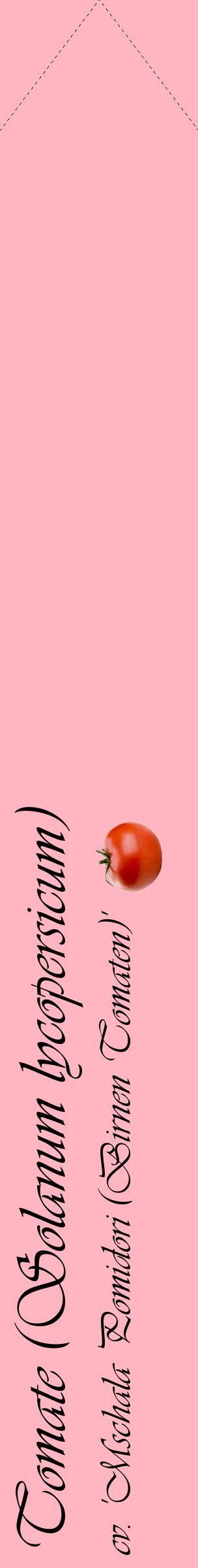 Étiquette de : Solanum lycopersicum cv. 'Mschala Pomidori (Birnen Tomaten)' - format c - style noire41_simpleviv avec comestibilité simplifiée