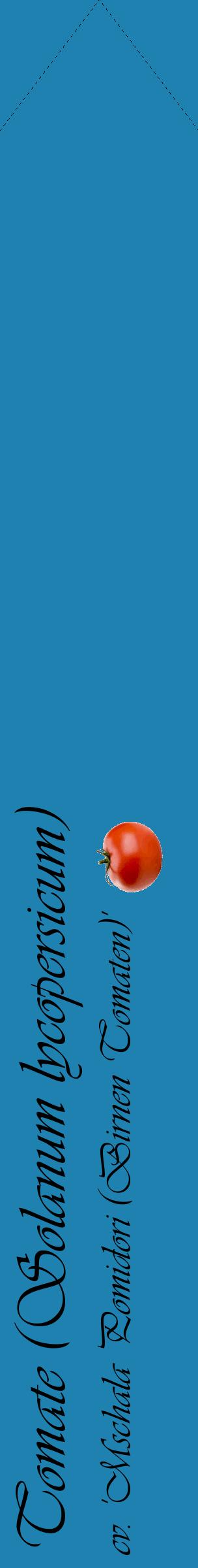 Étiquette de : Solanum lycopersicum cv. 'Mschala Pomidori (Birnen Tomaten)' - format c - style noire6_simpleviv avec comestibilité simplifiée