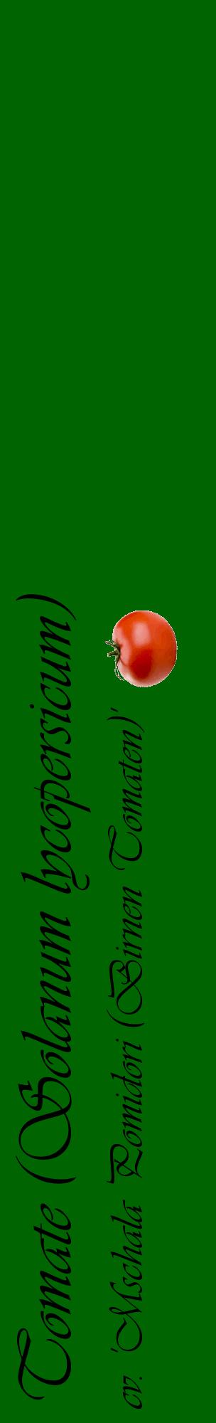 Étiquette de : Solanum lycopersicum cv. 'Mschala Pomidori (Birnen Tomaten)' - format c - style noire8_basiqueviv avec comestibilité simplifiée