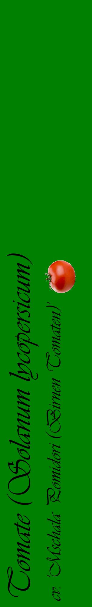 Étiquette de : Solanum lycopersicum cv. 'Mschala Pomidori (Birnen Tomaten)' - format c - style noire9_basiqueviv avec comestibilité simplifiée