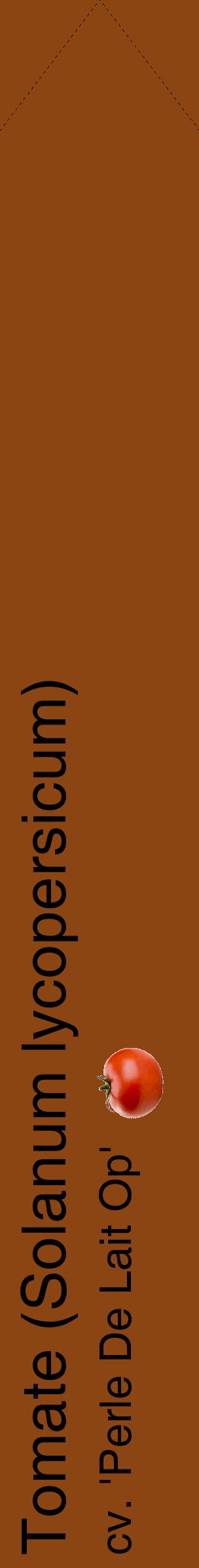 Étiquette de : Solanum lycopersicum cv. 'Perle De Lait Op' - format c - style noire30_simplehel avec comestibilité simplifiée