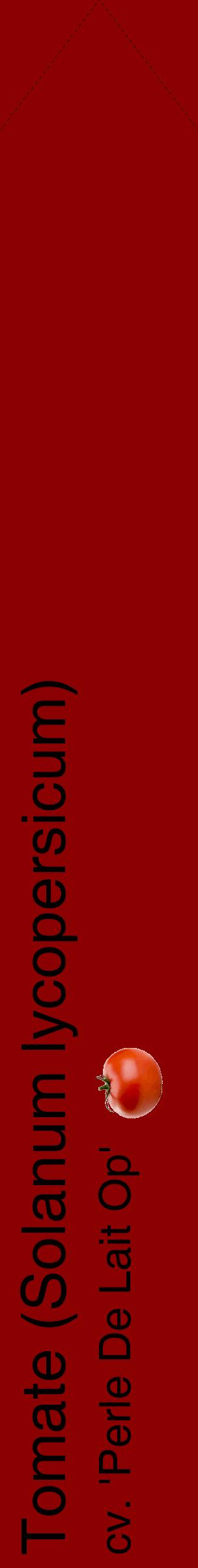 Étiquette de : Solanum lycopersicum cv. 'Perle De Lait Op' - format c - style noire34_simplehel avec comestibilité simplifiée