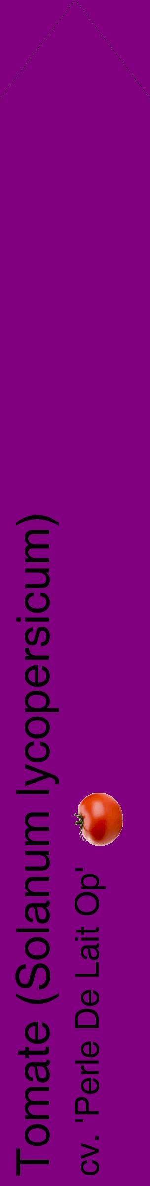 Étiquette de : Solanum lycopersicum cv. 'Perle De Lait Op' - format c - style noire46_simplehel avec comestibilité simplifiée