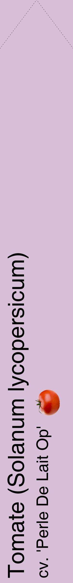 Étiquette de : Solanum lycopersicum cv. 'Perle De Lait Op' - format c - style noire54_simplehel avec comestibilité simplifiée