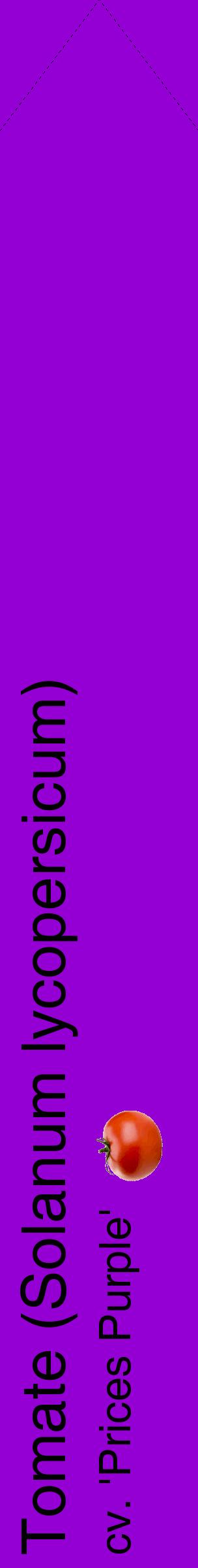 Étiquette de : Solanum lycopersicum cv. 'Prices Purple' - format c - style noire48_simplehel avec comestibilité simplifiée