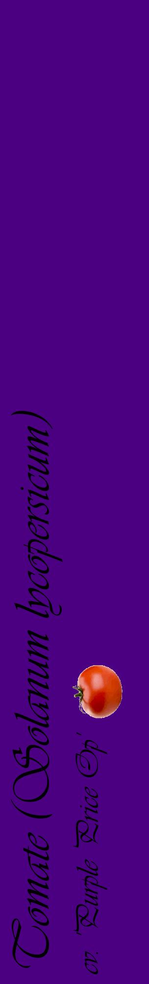 Étiquette de : Solanum lycopersicum cv. 'Purple Price Op' - format c - style noire47_basiqueviv avec comestibilité simplifiée